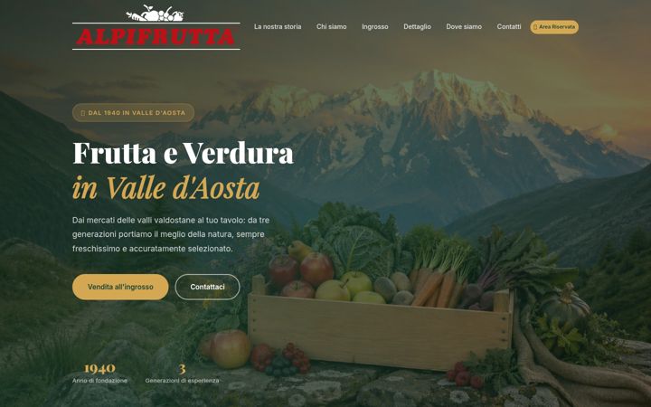 Screenshot of alpifrutta.com
