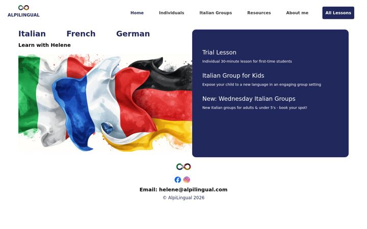 Screenshot of alpilingual.com