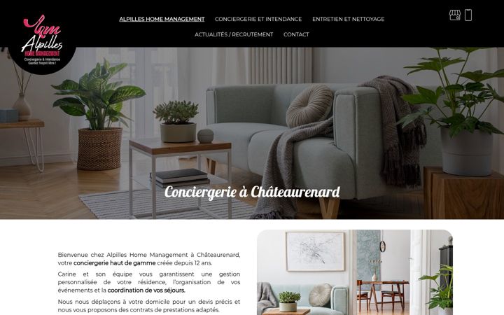 Screenshot of alpilles-home-management-conciergerie.fr