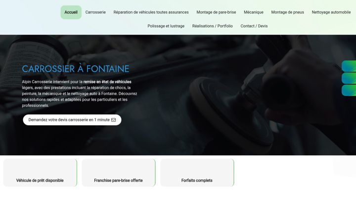 Screenshot of alpin-carrosserie.fr
