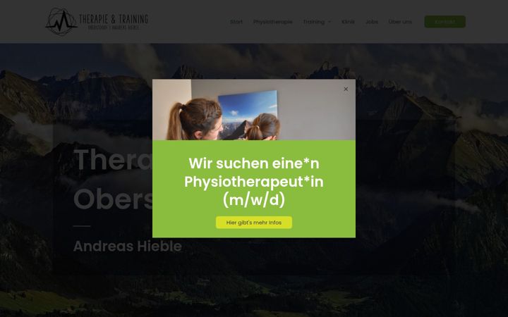 Snimka zaslona za alpin-med-oberstdorf.de