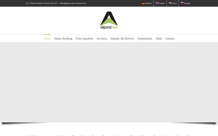 Screenshot of alpina-taxi-innsbruck.com