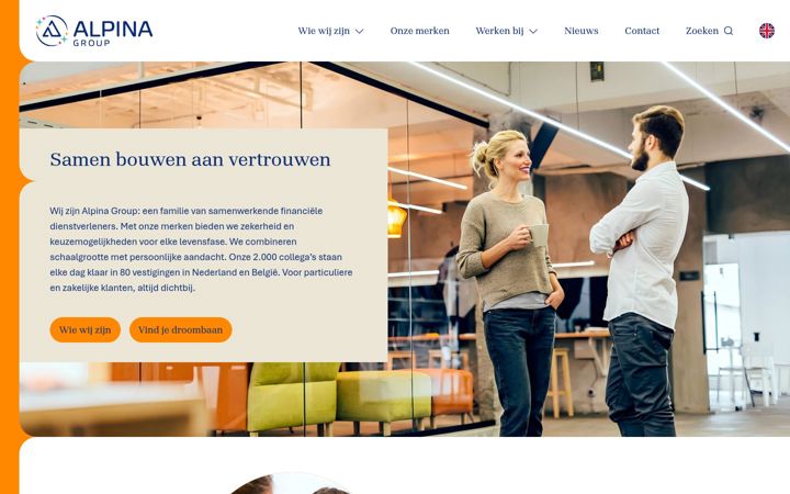 Screenshot of alpinagroup.com