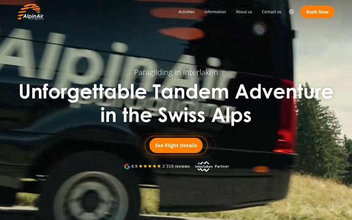 Screenshot of alpinair.com