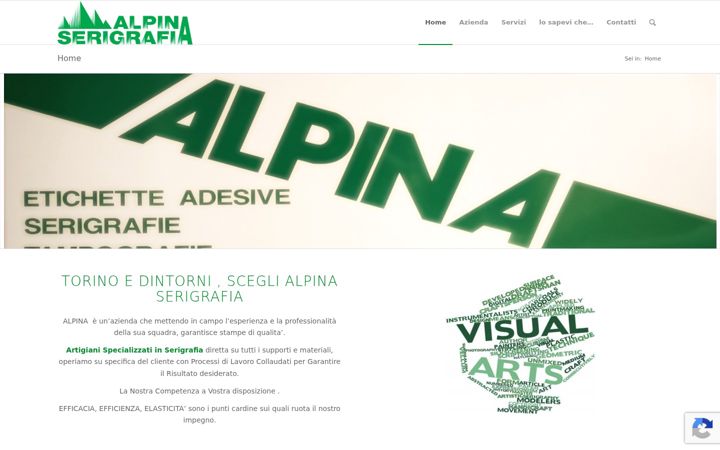 Screenshot of alpinaserigrafia.it