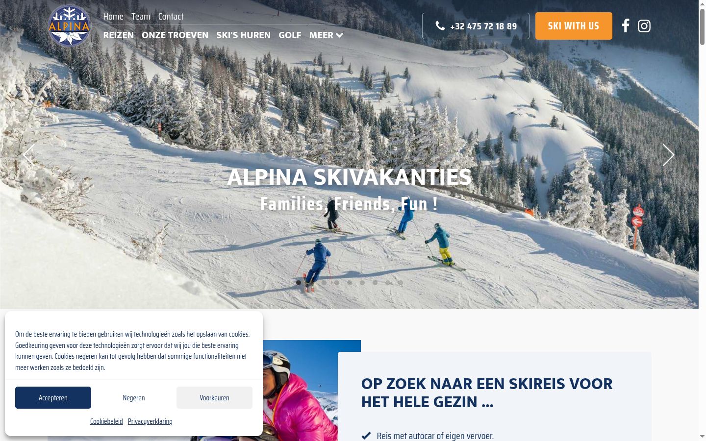 Screenshot des Einwilligungsbanners vor jeglicher Interaktion