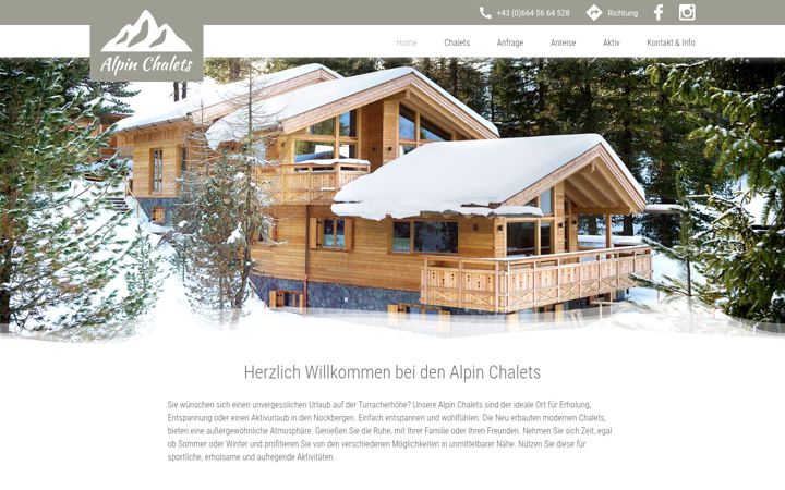 Ekrano kopija alpinchalets.at