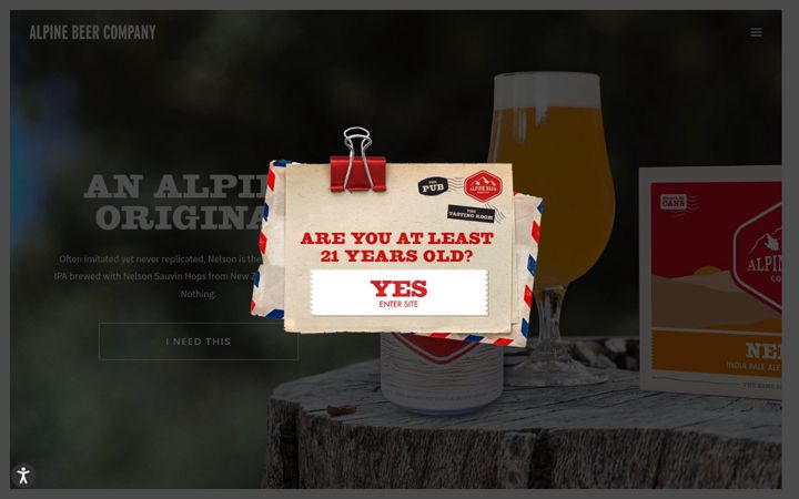 Ekrano kopija alpinebeerco.com