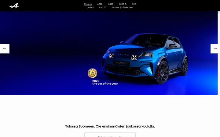 Ekrano kopija alpinecars.fi