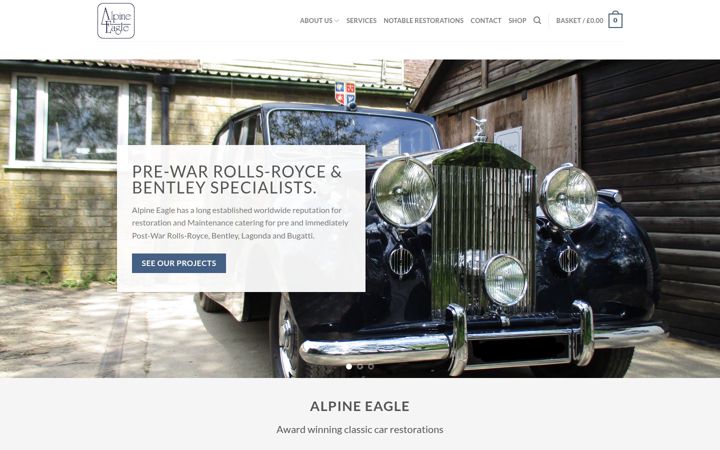 Screenshot of alpineeagle.co.uk
