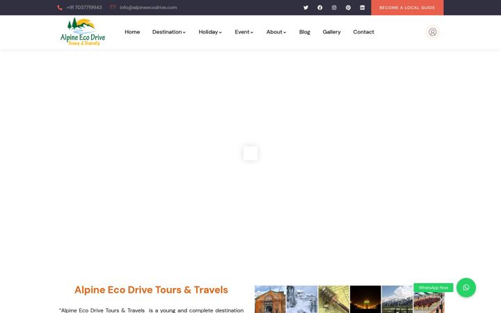 Screenshot of alpineecodrive.com