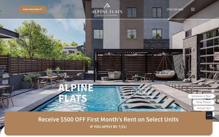 Zrzut ekranu alpineflatsgreeley.com