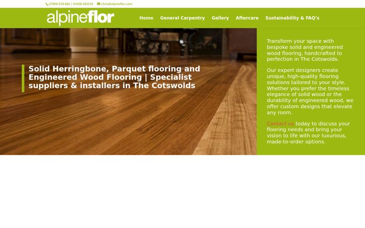 Screenshot ta' alpineflor.com