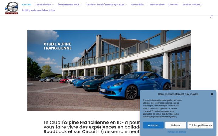 Zrzut ekranu alpinefrancilienne.fr