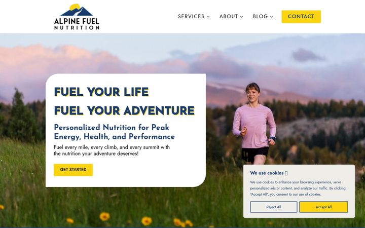 Screenshot of alpinefuelnutrition.com