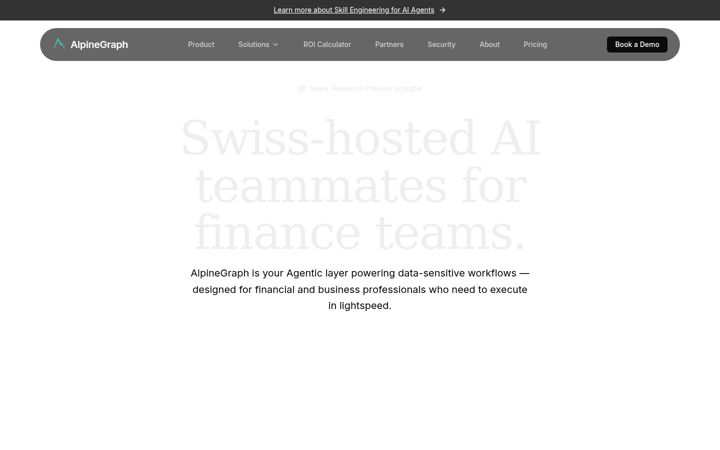 Screenshot of alpinegraph.ai