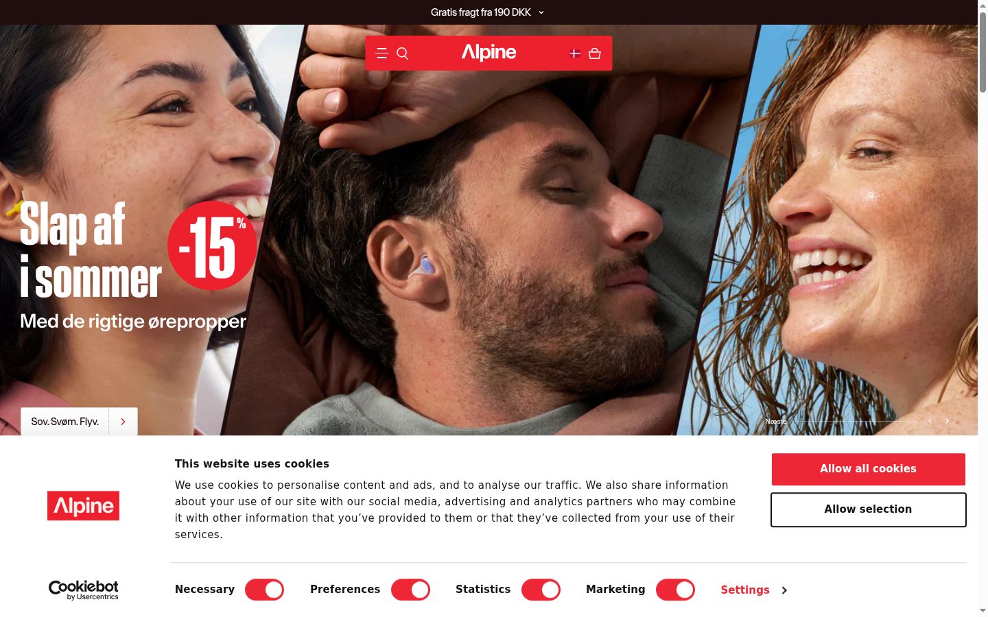Sutikimo reklamjuostės, rodytos prieš bet kokią sąveiką, ekrano kopija