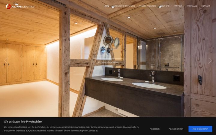 Screenshot of alpinelektro.ch