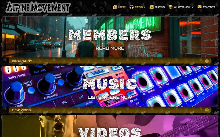 Screenshot of alpinemovement.co.uk