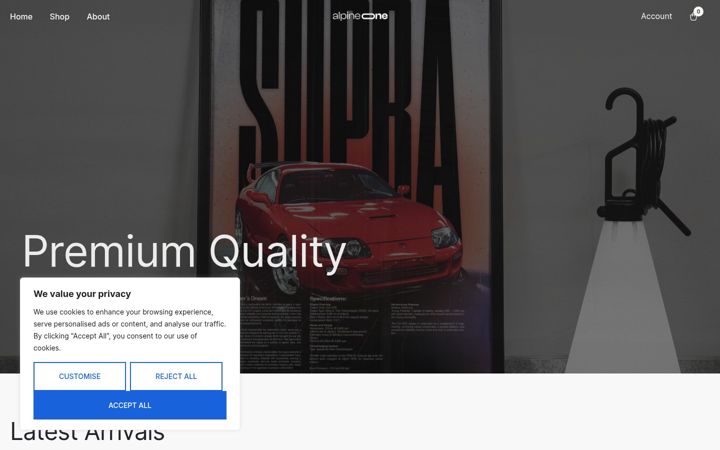 Screenshot di alpineposters.com
