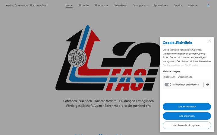 Screenshot of alpiner-skirennsport-hochsauerland.de