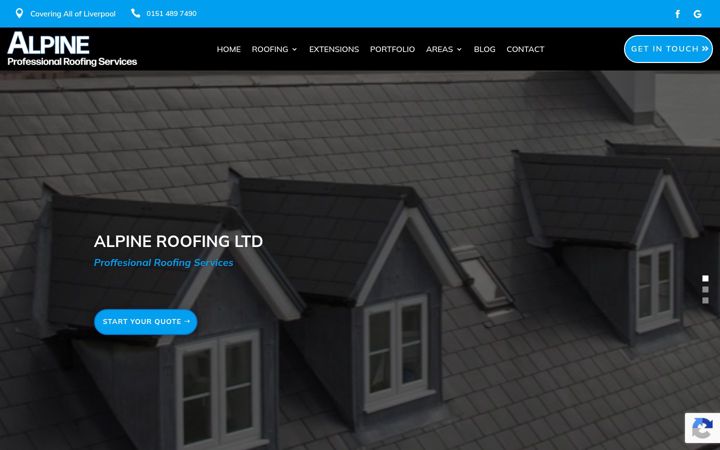 Screenshot di alpineroofingliverpool.com