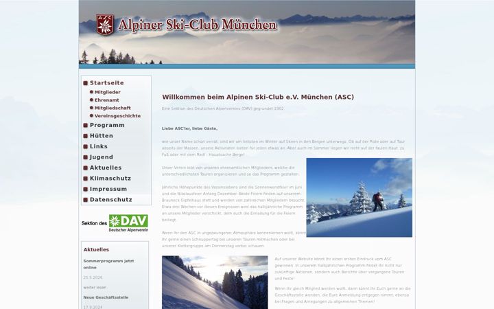 Screenshot of alpinerskiclub.de
