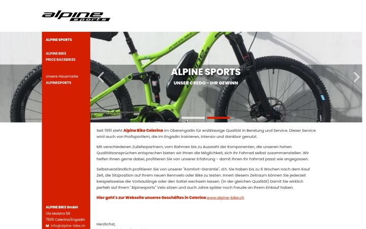Screenshot di alpinesports.ch