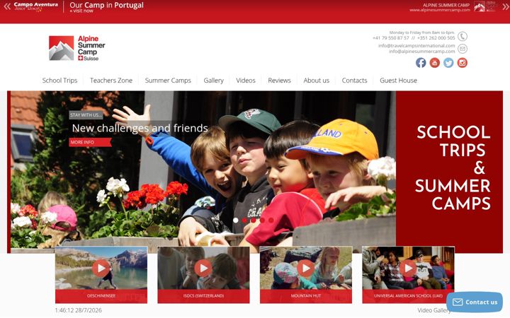 Screenshot of alpinesummercamp.com