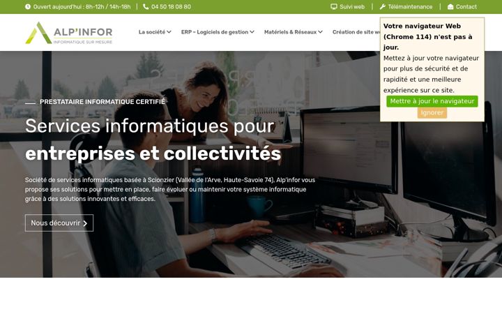 Screenshot ta' alpinfor.com