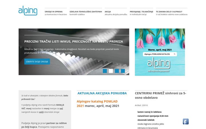 Screenshot of alping.si