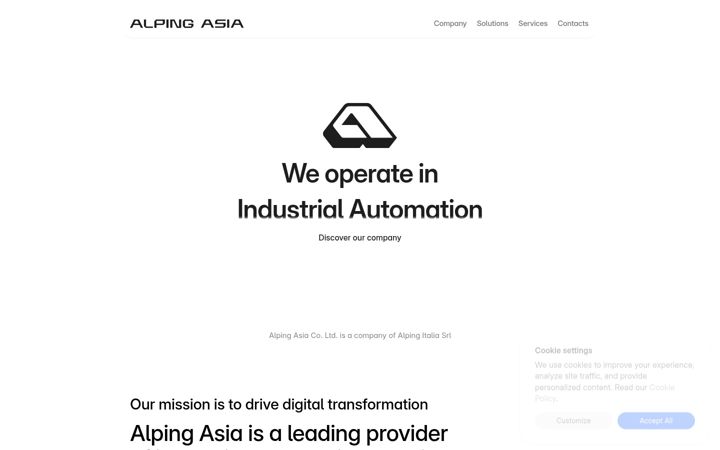 Screenshot of alpingasia.com