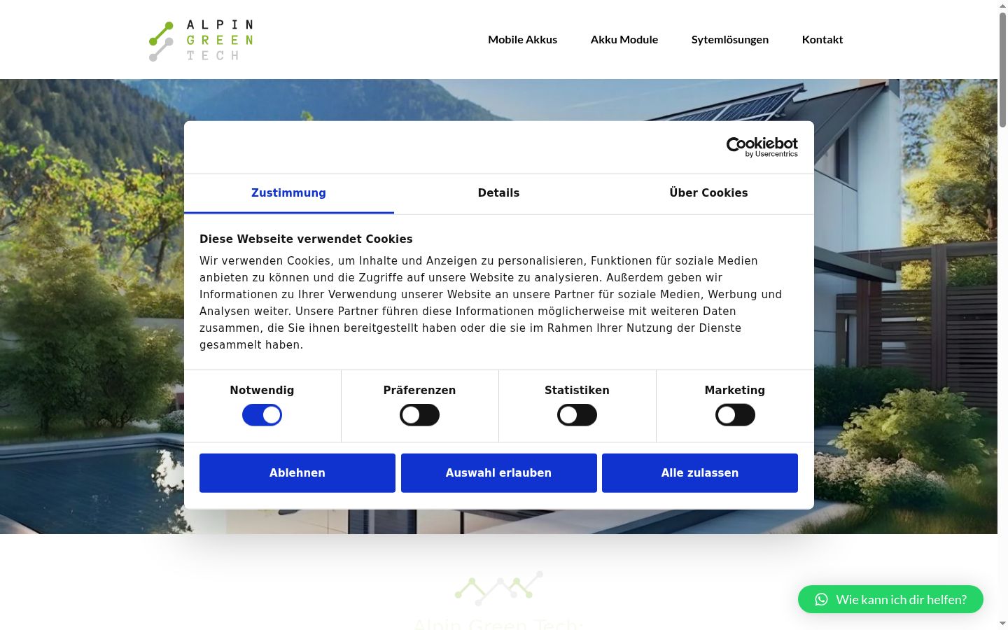 Snímka obrazovky banera súhlasu zobrazeného pred akoukoľvek interakciou