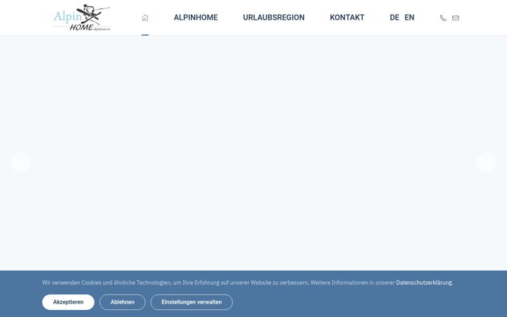 Screenshot of alpinhome.at