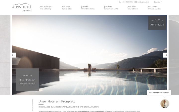 Snímek obrazovky alpinhotel.it