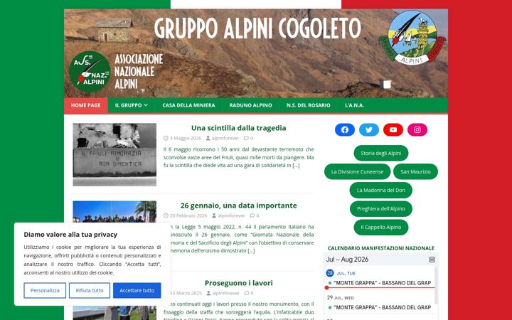 Snímek obrazovky alpinicogoleto.it