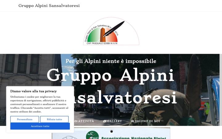 Screenshot of alpinisansalvatore.it