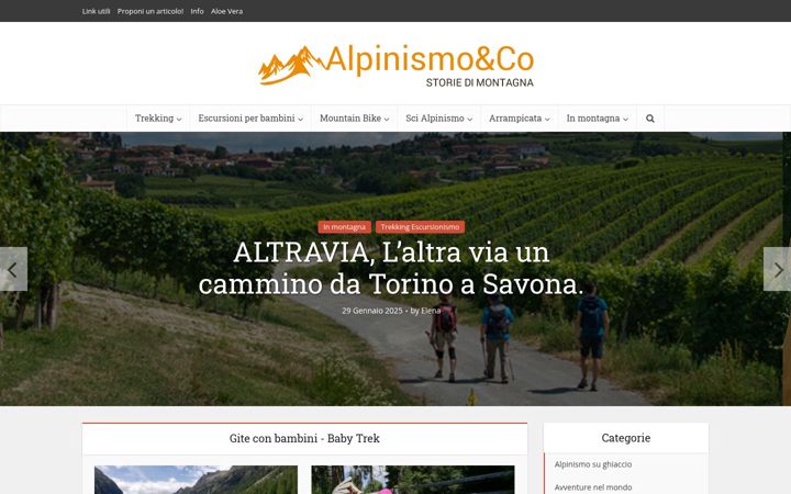 Screenshot stránky alpinismoandco.com