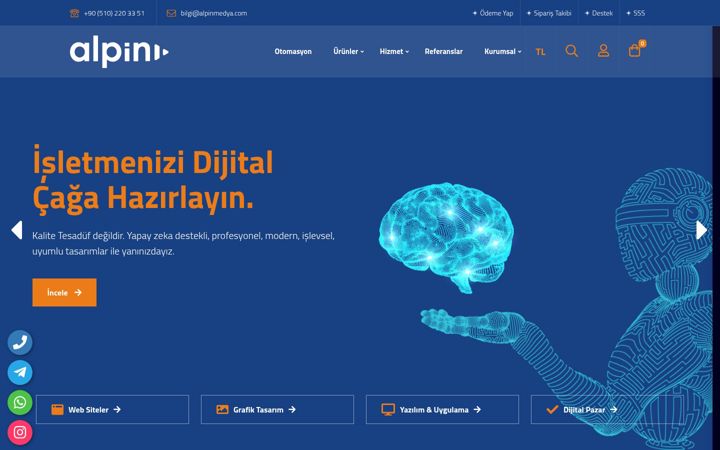 Screenshot of alpinmedya.com