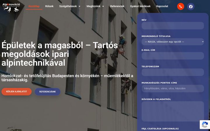 Posnetek zaslona alpinnovacio.com