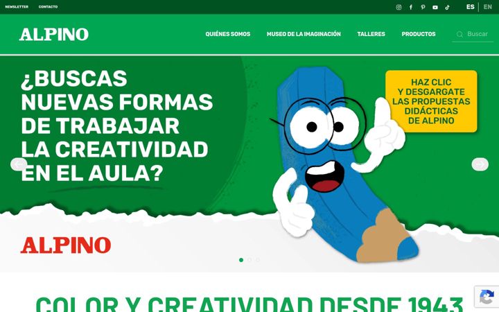Screenshot of alpino.eu