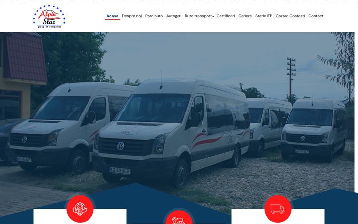 Screenshot of alpintransport.ro
