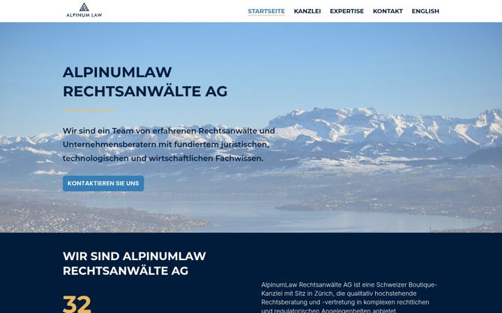 Screenshot of alpinumlaw.com