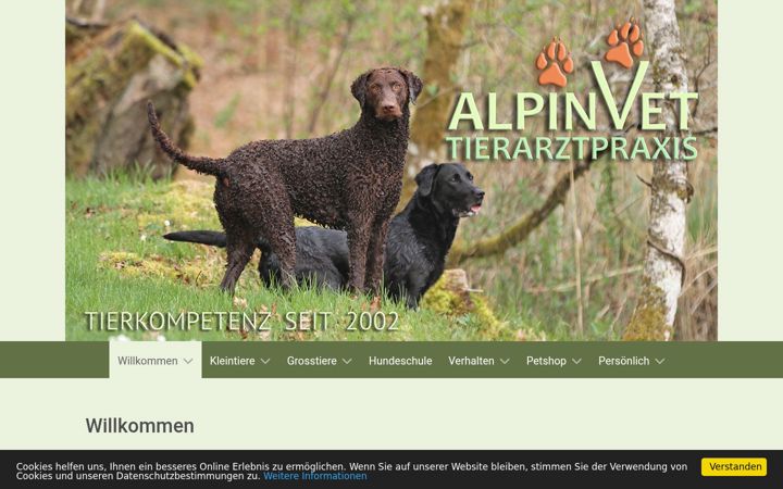 Screenshot of alpinvet.ch