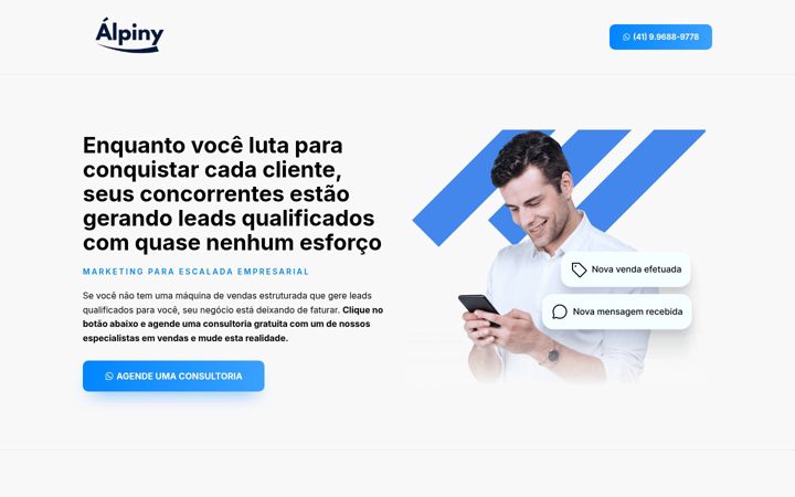 Captura de pantalla de alpiny.com.br