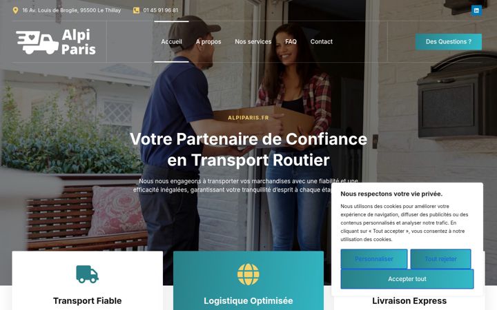 Screenshot of alpiparis.fr