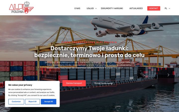 Screenshot of alpipolonia.pl