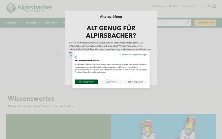 Screenshot of alpirsbacher.de