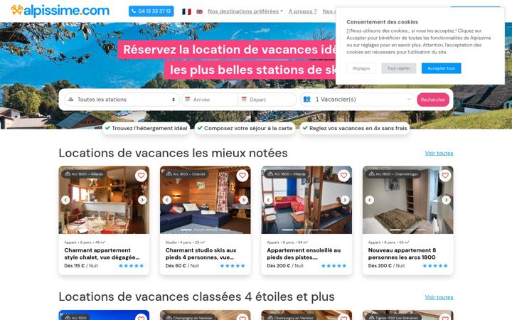 Screenshot of alpissime.com