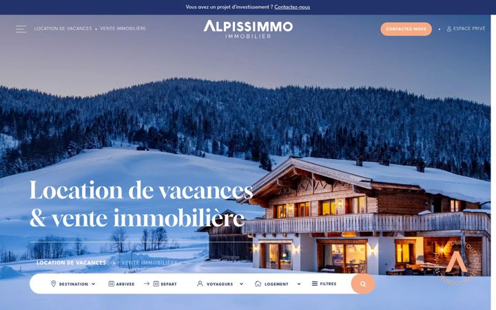 Screenshot of alpissimmo.fr